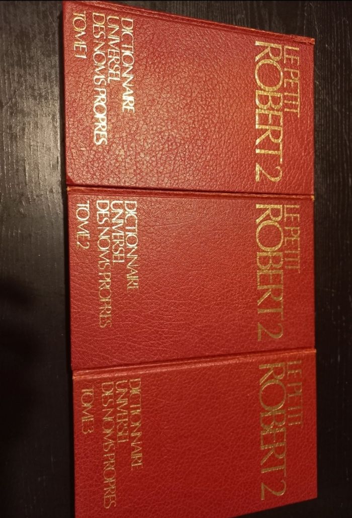 Lots 3 livres le Robert dictionnaire