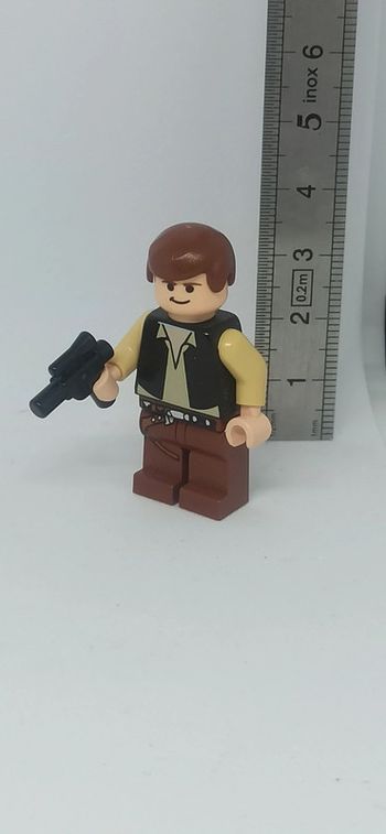 Figurine homme han solo avec arme lego