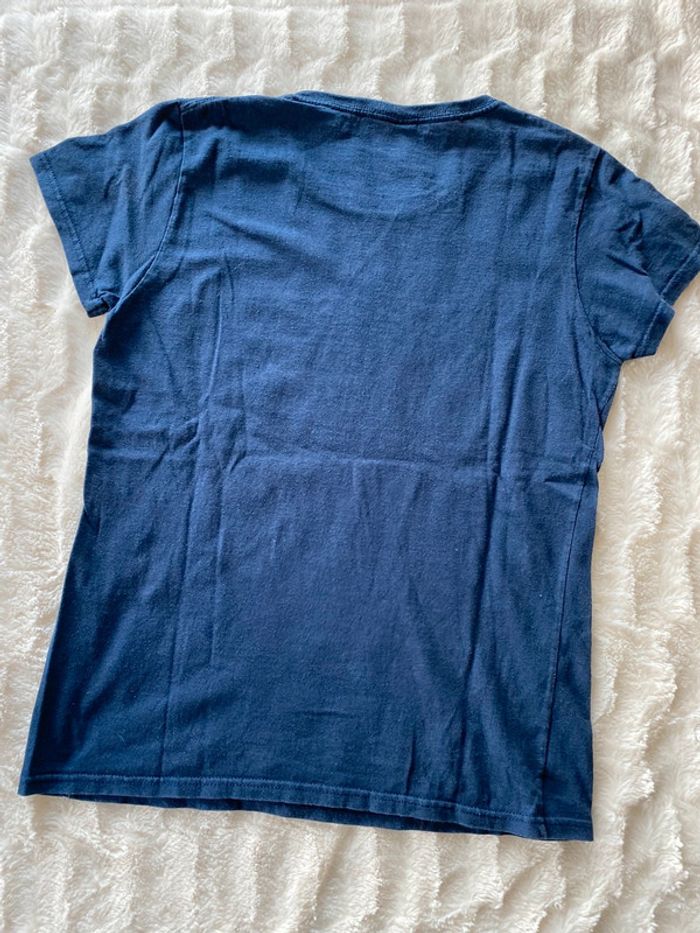 T-shirt bleu moto - photo numéro 2