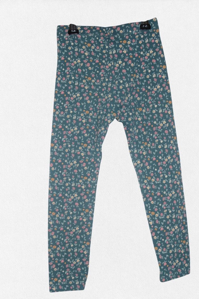 Legging Kiabi Bleu à Fleurs Multicolores - Taille 5 ans - photo numéro 2