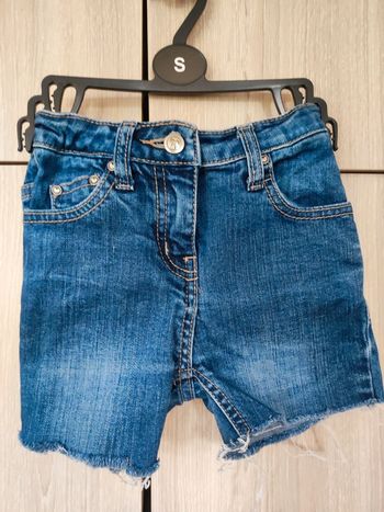 Short jean franges Eldys 6 ans
