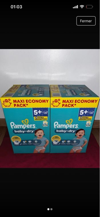 Couche 5+ Pampers 