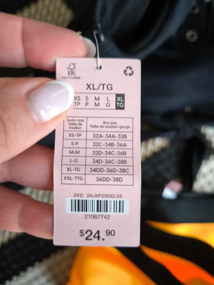 Maillot de bain 2 pièces - Ardene - Taille XL - Neuf avec étiquettes - photo numéro 4