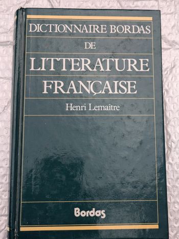 dictionnaire de la littérature francaise