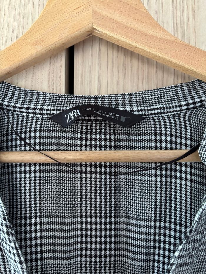 Chemise Zara motif Prince de Galles - photo numéro 3