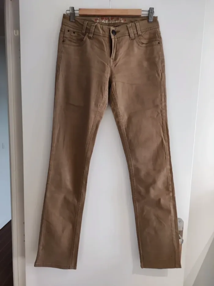 Pantalon beige Cache cache - T.36 - photo numéro 4