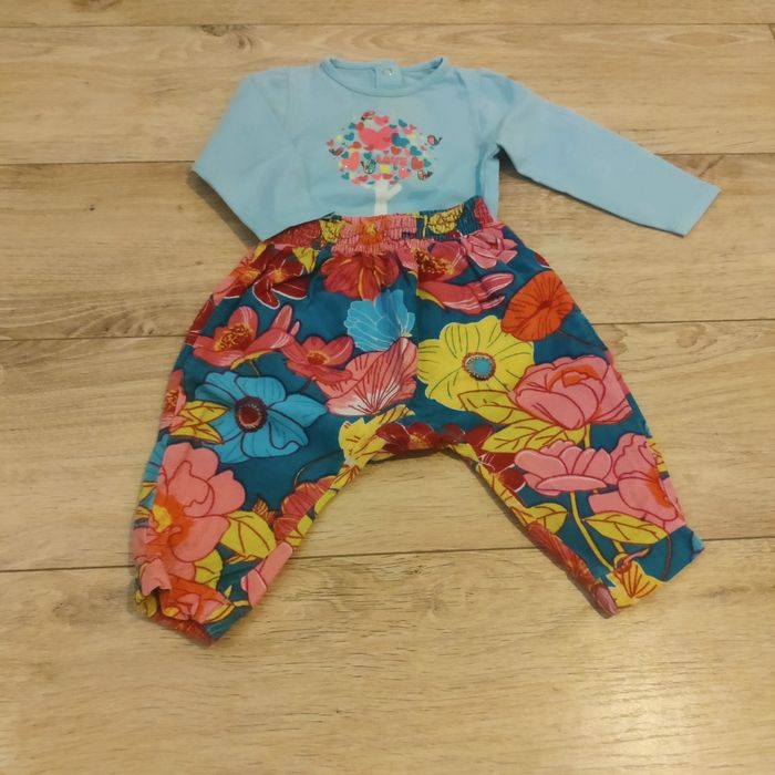 Ensemble 2 pièces bébé fille pantalon et tee-shirt - photo numéro 2
