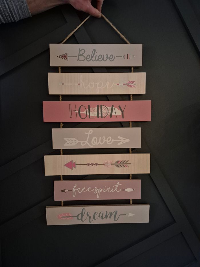 Décoration pancarte en bois Maisons du Monde