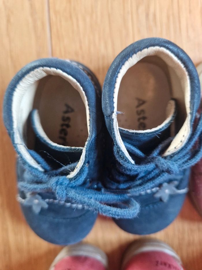 Lot 4 paire chaussures bébé première marche 19 21 kickers Aster - photo numéro 6