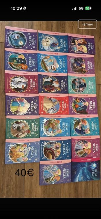 Lot livre reine des neiges 