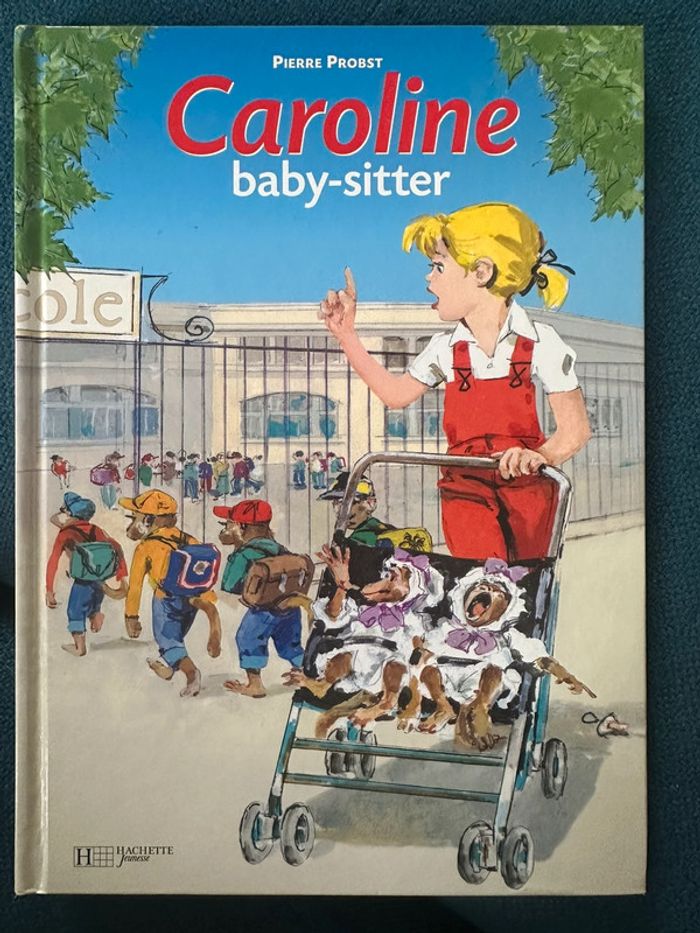 Livre rare Caroline Baby-sitter bébé baby-sitting singes bd album Hachette