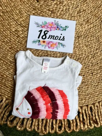 Teeshirt hérisson 18 moi C&a