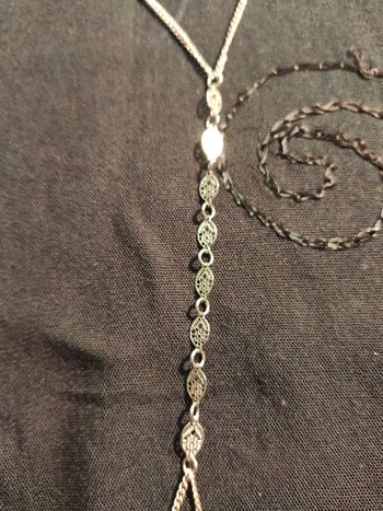 Chaîne double argentée