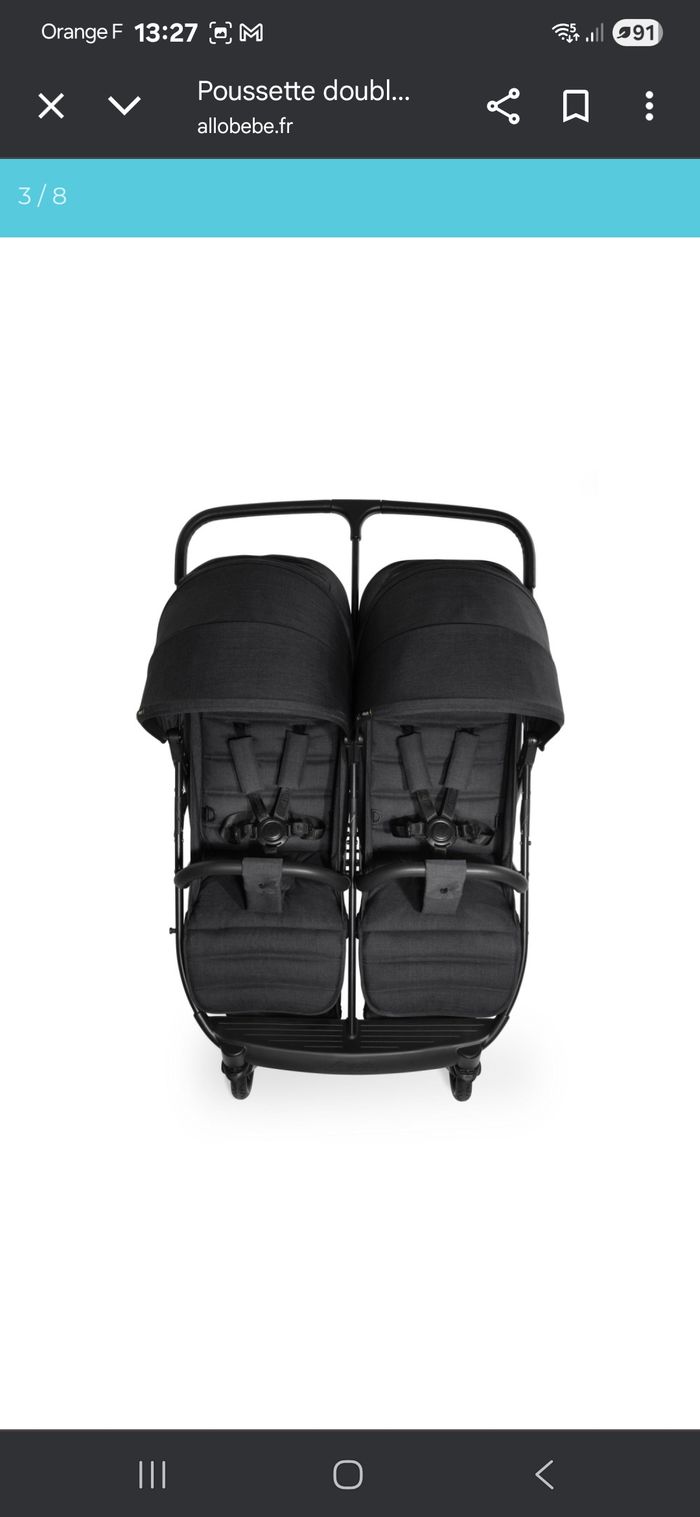 Poussette double hauck - photo numéro 2