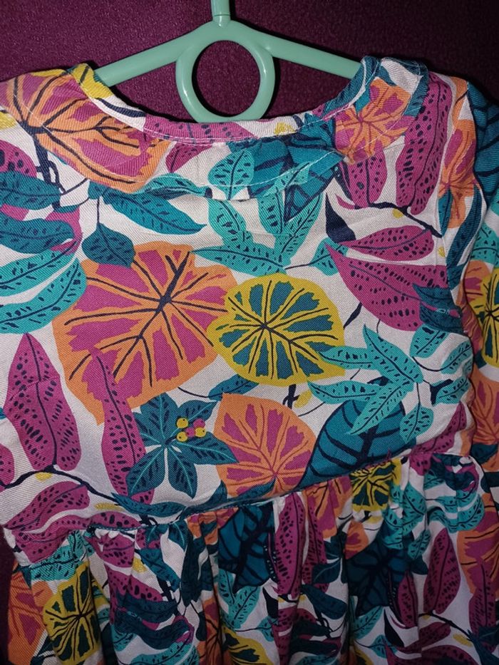Robe doublée à fleurs DPAM 4 ans - photo numéro 7