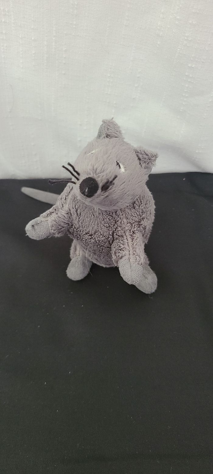 Peluche Doudou Souris Gris Anthracite 13 cm ikea - photo numéro 4