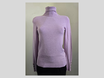📌 Pull col roulé Gémo Rose/Lilas