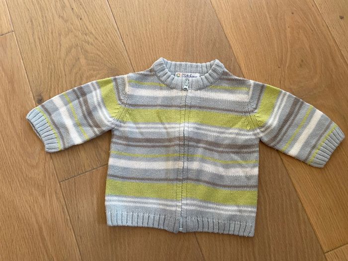 Lot 2 gilets rayés - Kitchoun - 3mois - photo numéro 4