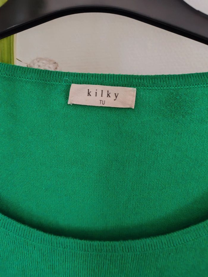 Pull fin et long vert - photo numéro 3