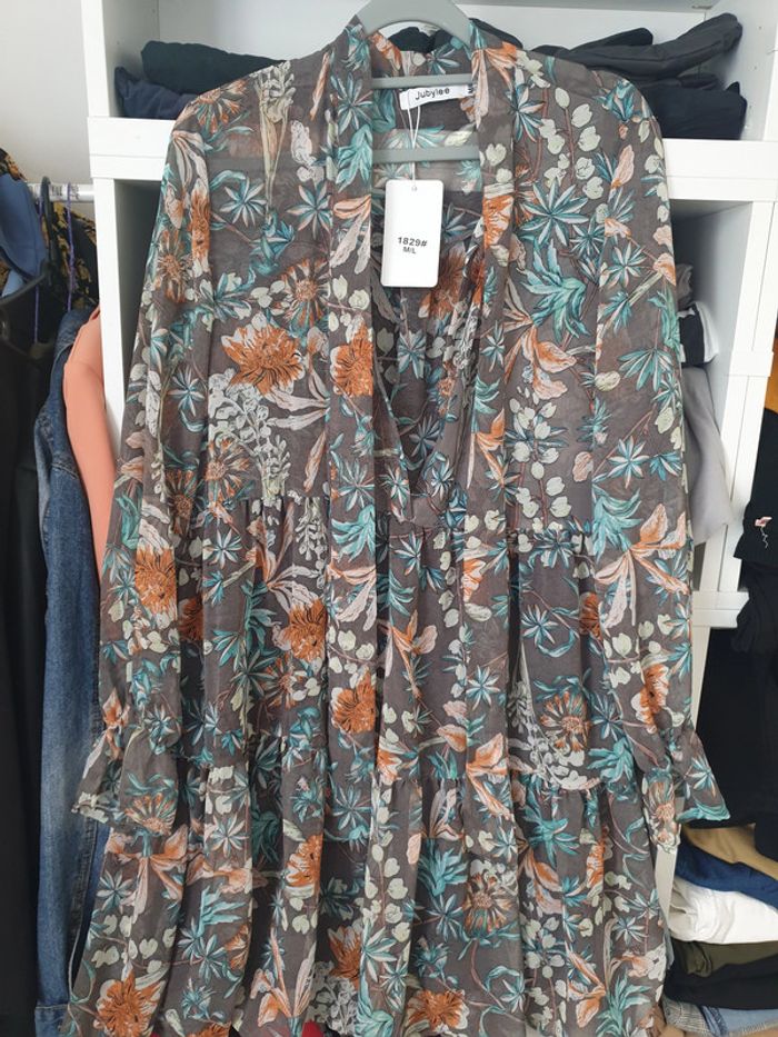 Tunique fleurie fluide