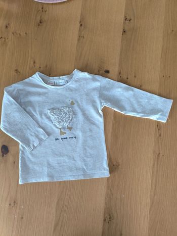 T-shirt ML beige Mango 24 mois