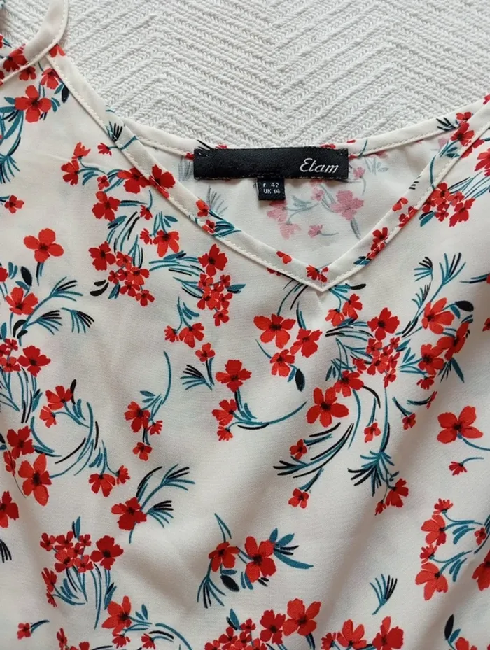 Haut-debardeur fleuri - photo numéro 2