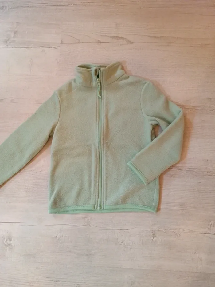 Polaire vert d'eau  fille Tissaia 5 ans