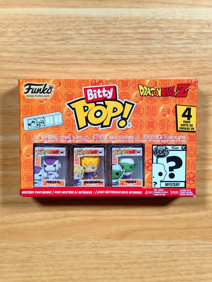 Pack 4 Funko Bitty Pop! Dragon Ball Z (Inclus MYSTERY) - photo numéro 1