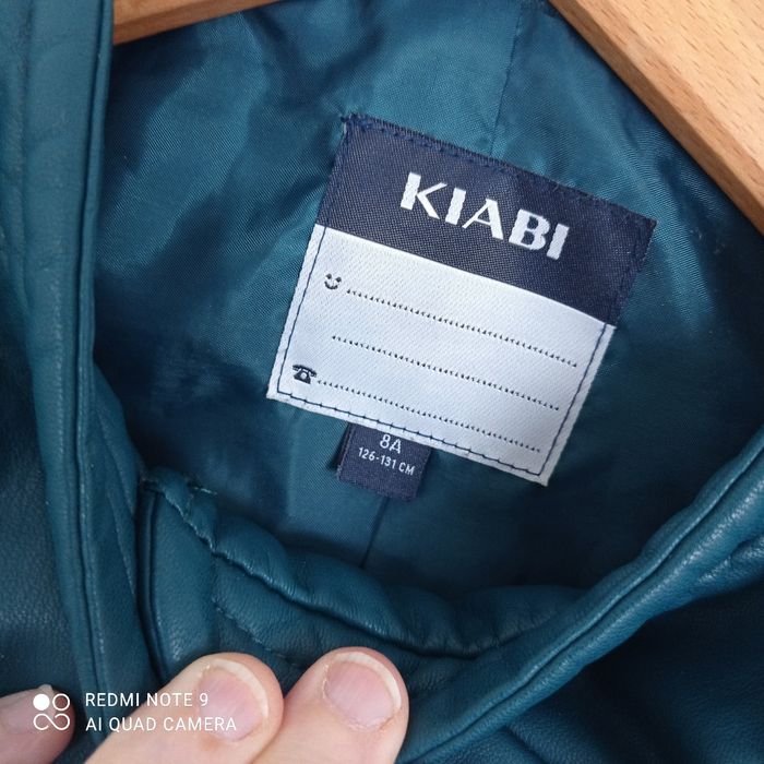Veste verte en simili 8ans - photo numéro 4
