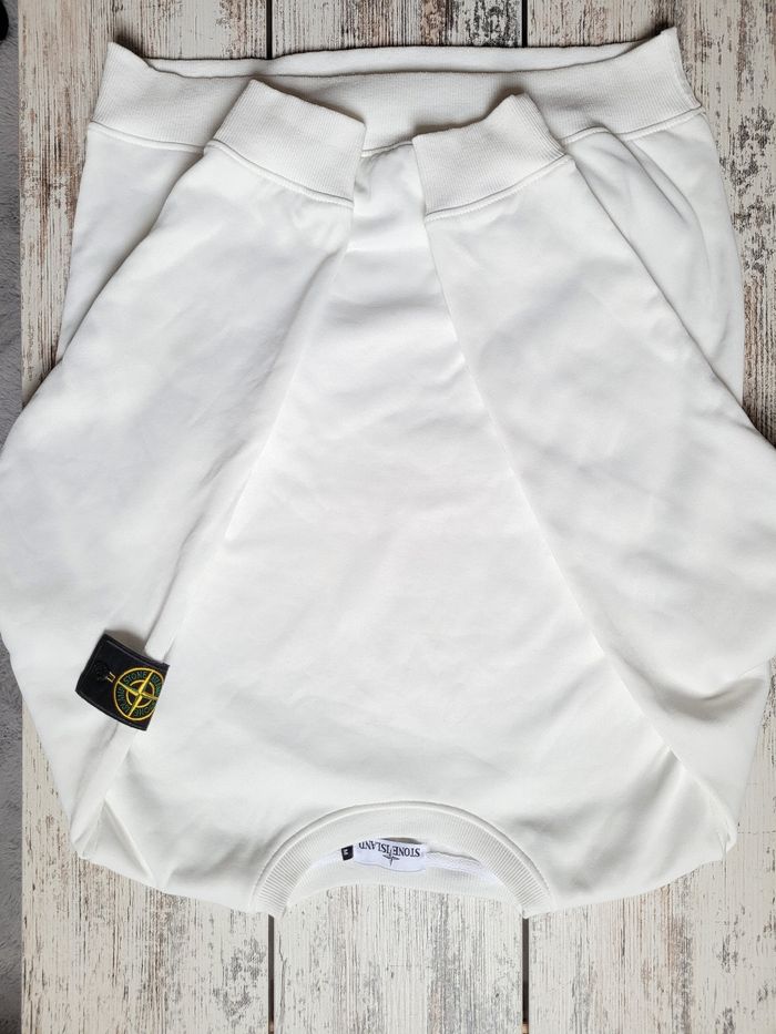 Pull blanc stone island - photo numéro 7