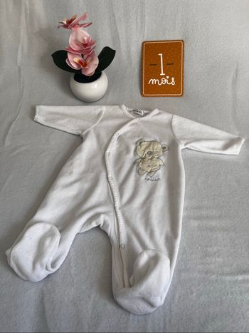 Pyjama velours 1 mois