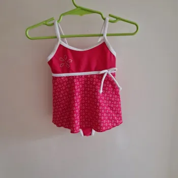 3/6 mois maillot de bain rose avec tunique