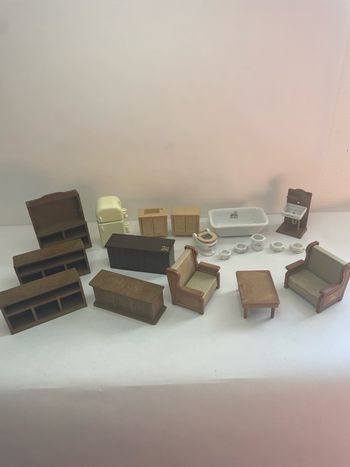 Lot meuble vintage sylvanian families 