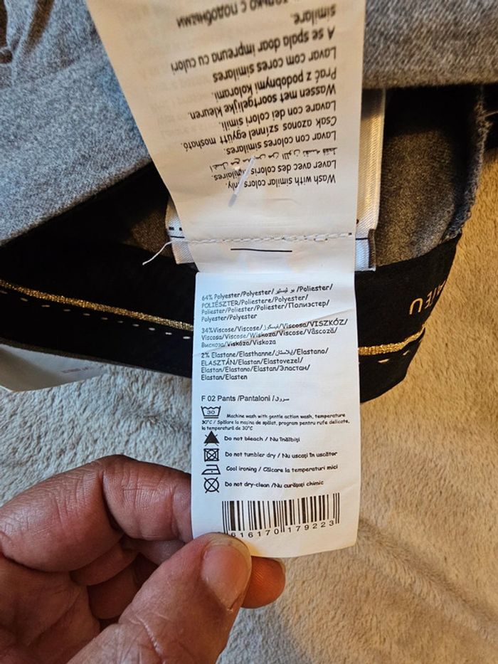 Pantalon droit Camaïeu Taille 38 - photo numéro 5