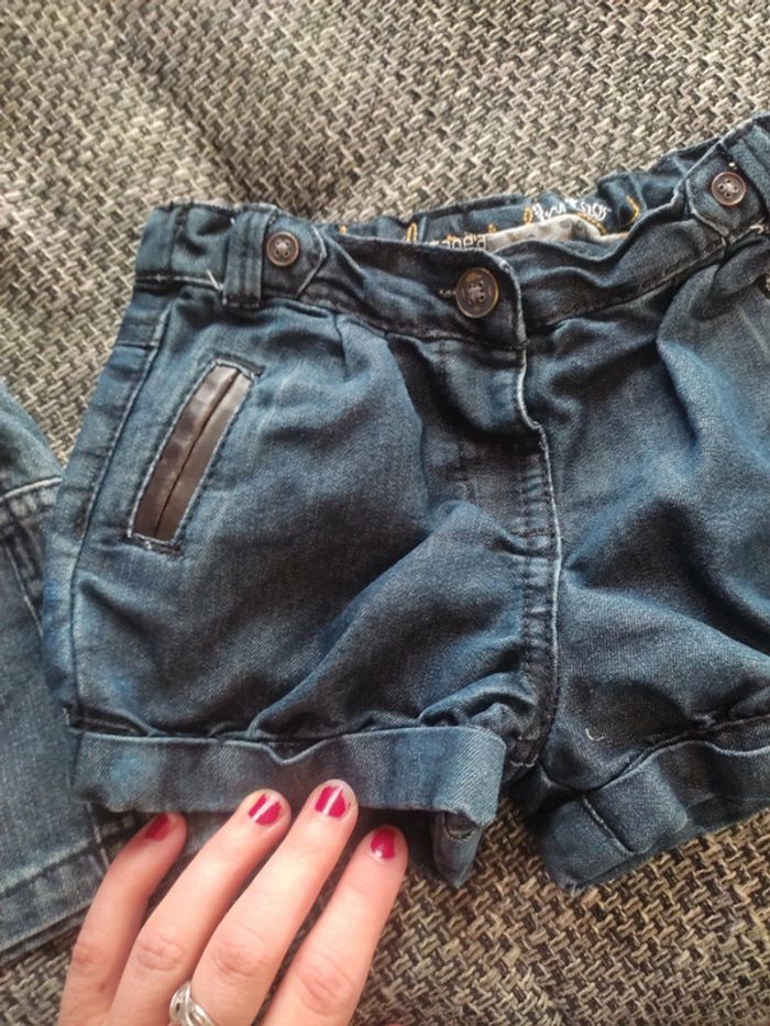Jupe et short en jeans 12 mois - photo numéro 4