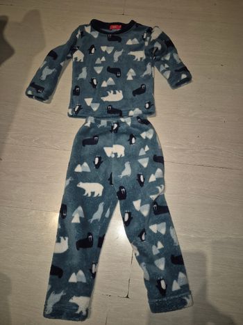 Pyjama polaire garçon ours 4 ans