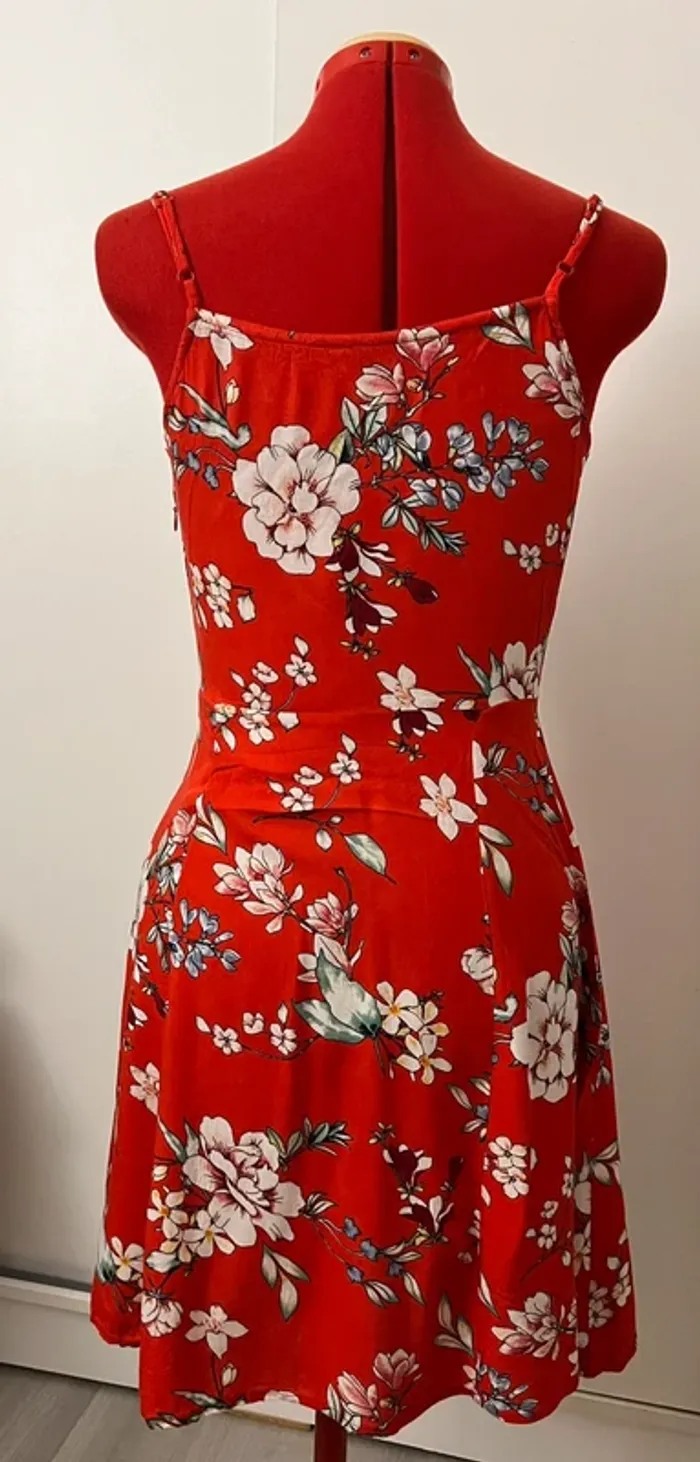 Robe à volants rouge fleurie Pimkie - photo numéro 7