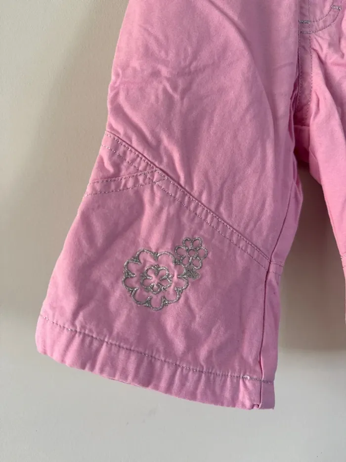 👖pantalon rose épais avec doublure - bébé fille - 6 mois - Tissaia -bon état - photo numéro 2