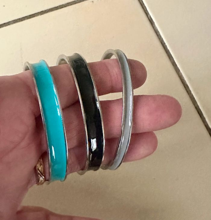 Lot de 3 bracelets jonc - photo numéro 2