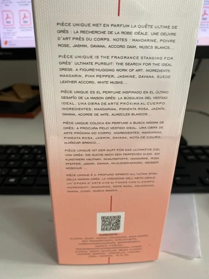 Grès parfum: Piece unique 100ml new - photo numéro 3