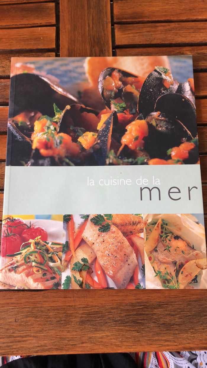 Livre de cuisine de la mer