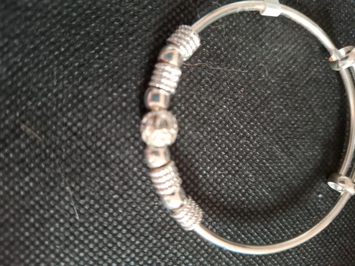 Bracelet acier inoxydable neuf avec etiquette rigide avec breloques - photo numéro 4