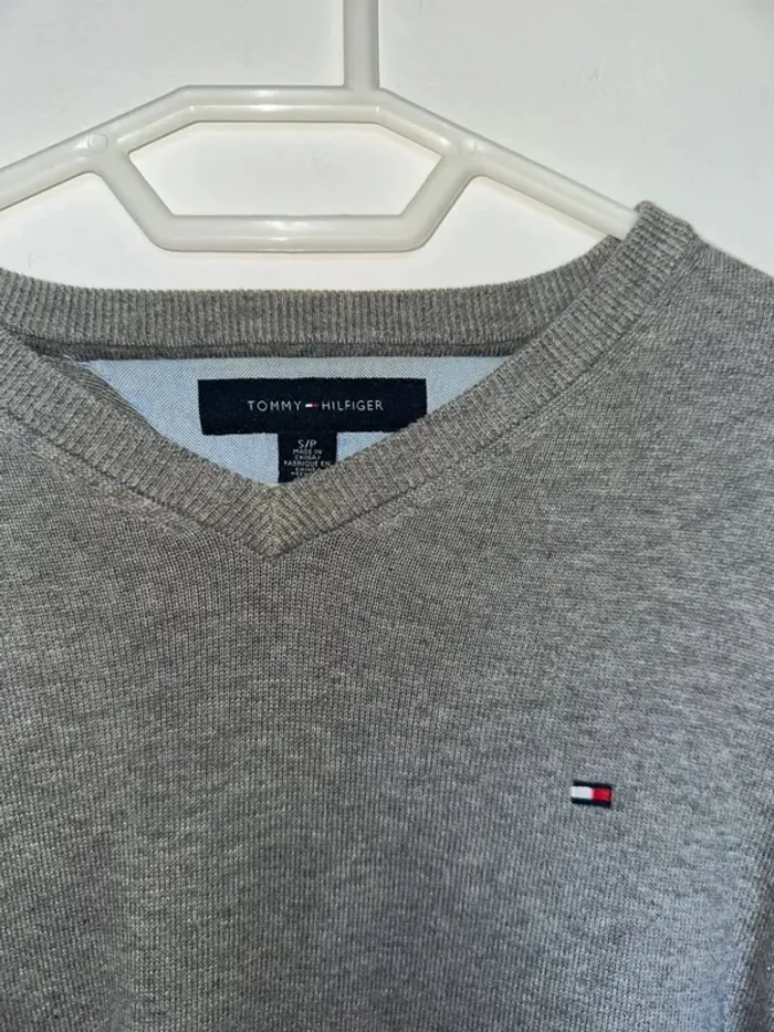 Homme S - pull fin en V tommy hilfiger - photo numéro 3
