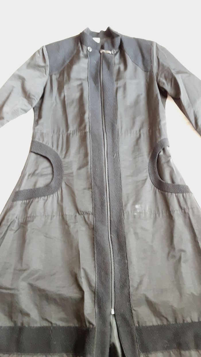 Vêtement femme manteau long noir léger  Mia Soana taille M - photo numéro 6