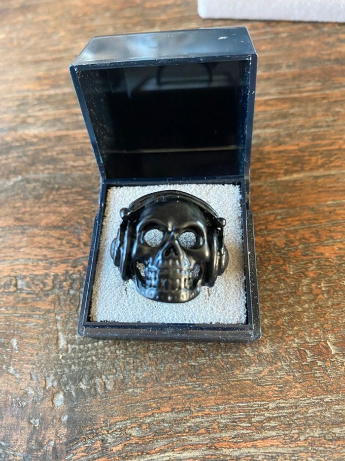 Bague noire, pour homme, taille 59 - photo numéro 10
