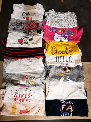 Lot 15 tee shirt manches longues 12 mois