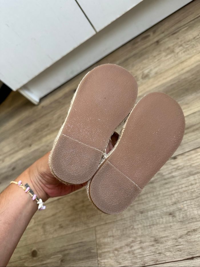 Sandales espadrille crochet beige h&m taille 26 - photo numéro 3