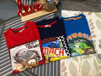 3 tshirts manches longues cars 8 ans