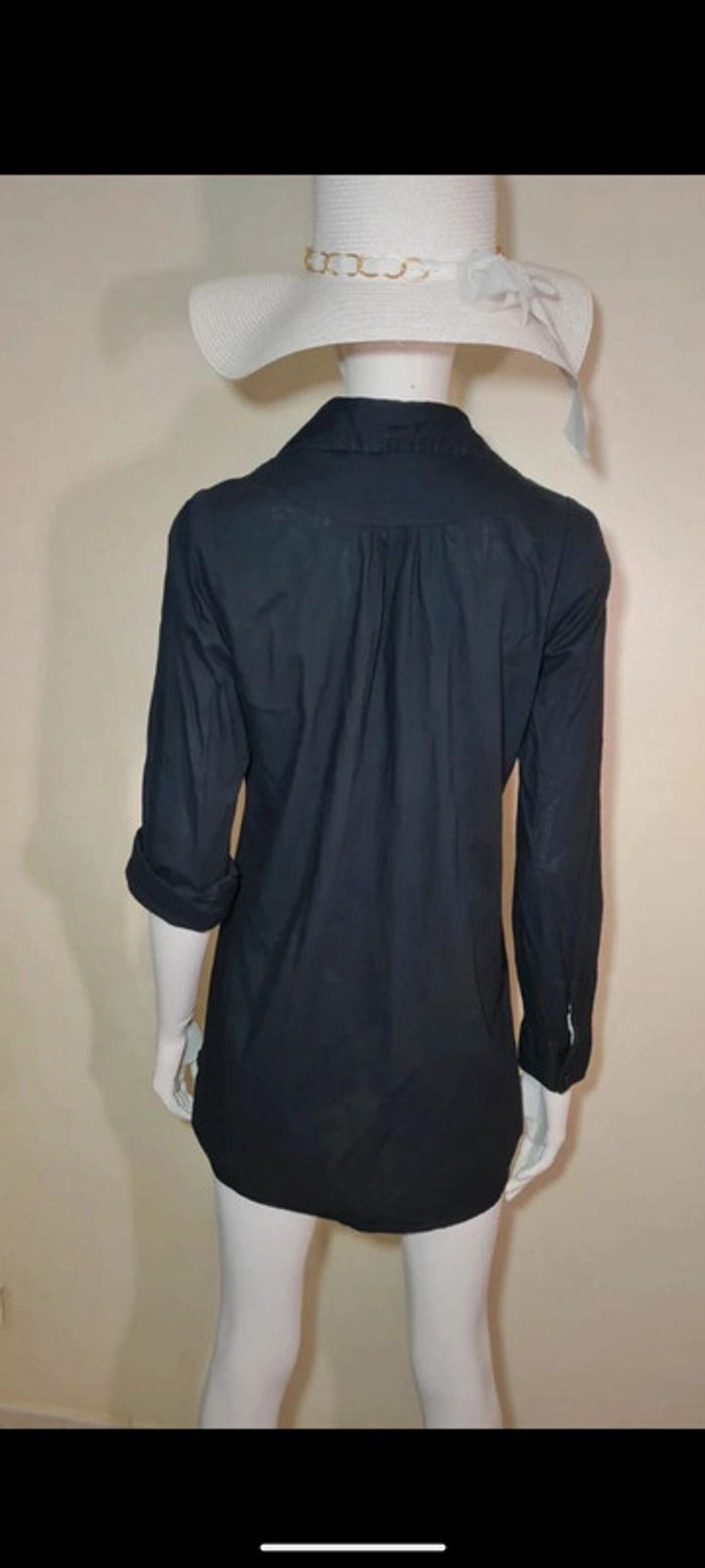 Tunique roce chemise noire Bershka M - photo numéro 5