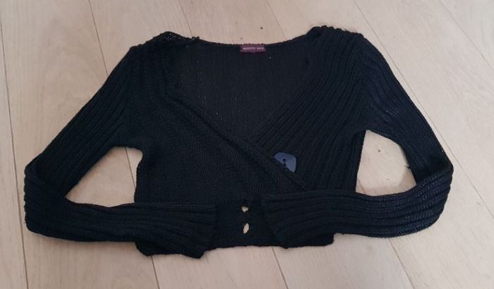 Gilet noir ajouré